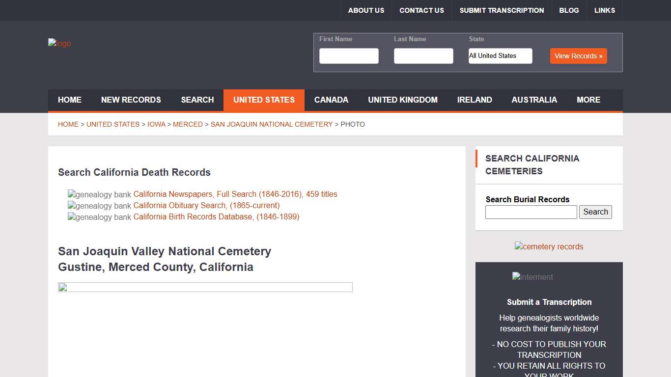 San Joaquin Valley National Cemetery - Merced County, California